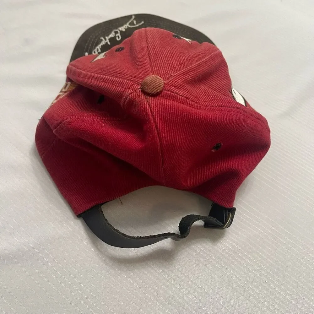Vintage 90s Nascar Racing Dale Earndthart Jr. Budweiser Snapback Hat Cap USA